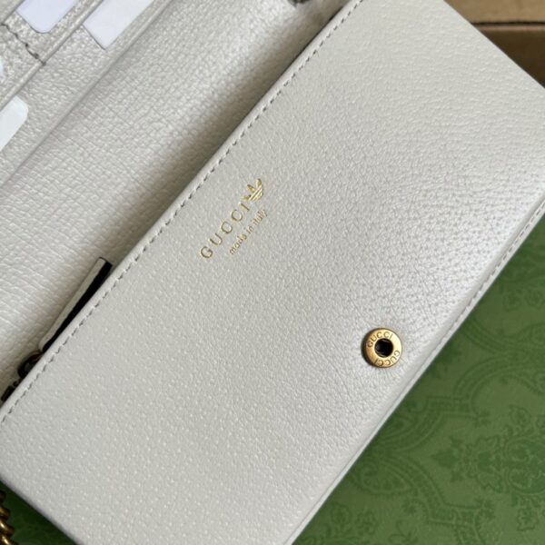 1:1 Replica Gucci x Adidas Wallet With Chain Red For Women, Women's Bags 7.5in/19cm GG 621892 UZ3BG 6484