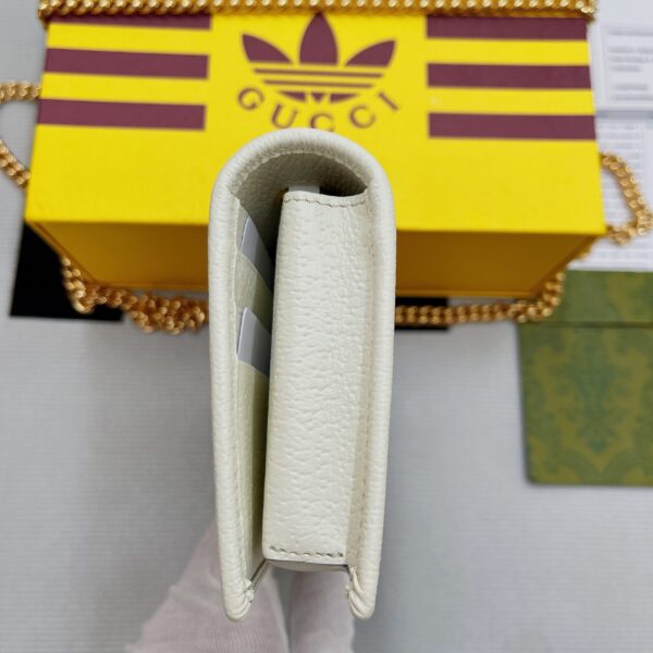 1:1 Replica Gucci x Adidas Wallet With Chain Red For Women, Women's Bags 7.5in/19cm GG 621892 UZ3BG 6484