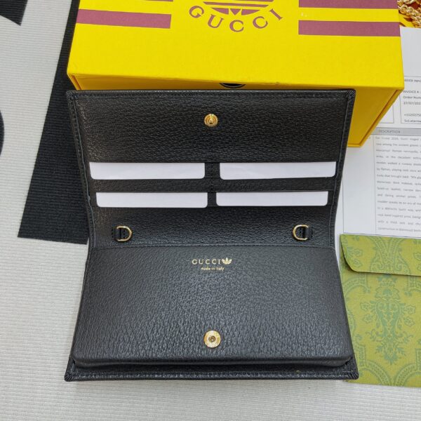 1:1 Replica Gucci x Adidas Wallet With Chain White For Women, Women's Bags 7.5in/19cm GG 621892 UZ3BG 8847