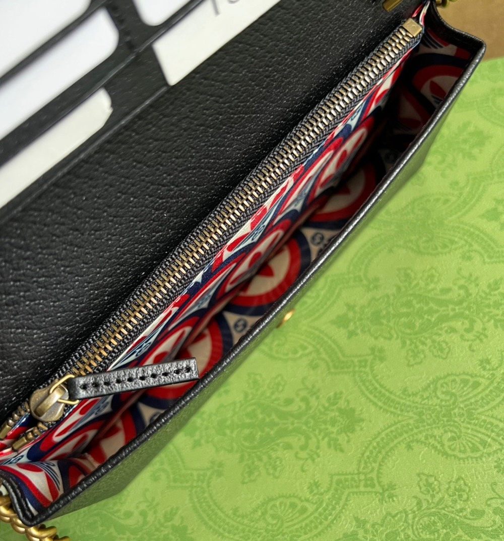 1:1 Replica Gucci x Adidas Wallet With Chain White For Women, Women's Bags 7.5in/19cm GG 621892 UZ3BG 8847