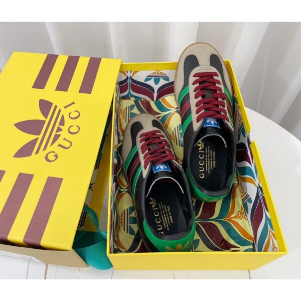 Gucci x Adidas Women's Gazelle Sneaker Black For Women ‎726487 AAA43 9549