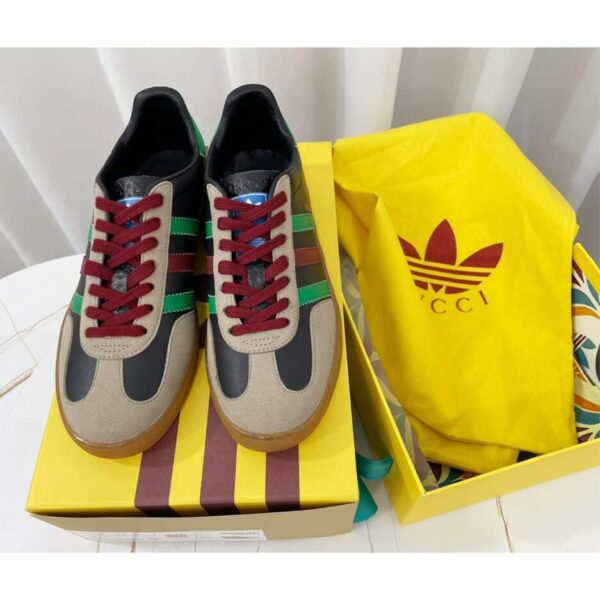 Gucci x Adidas Women's Gazelle Sneaker Black For Women ‎726487 AAA43 9549