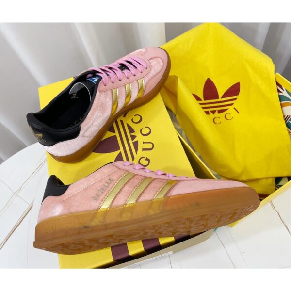 Gucci x Adidas Women's Gazelle Sneaker Pink Velvet For Women ‎707864 9STU0 5960