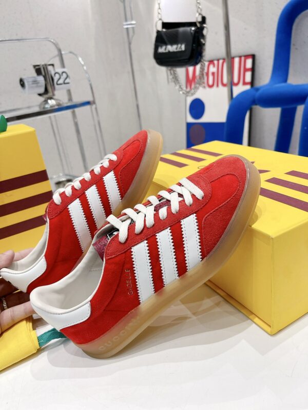 Gucci x Adidas Women's Gazelle Sneaker Red For Women GG