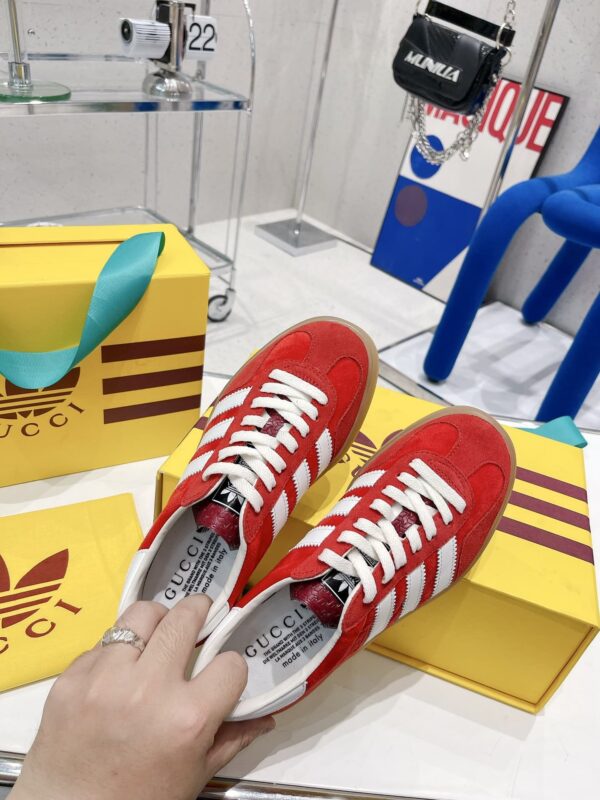 Gucci x Adidas Women's Gazelle Sneaker Red For Women GG