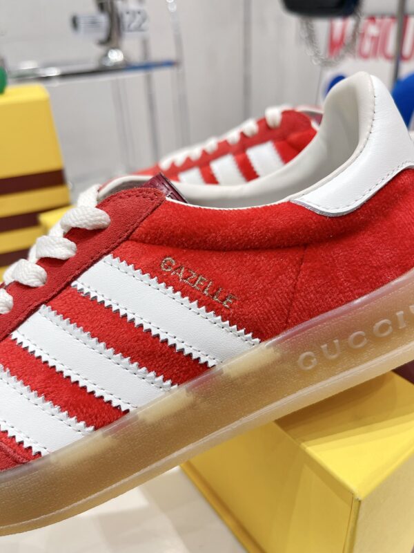 Gucci x Adidas Women's Gazelle Sneaker Red For Women GG