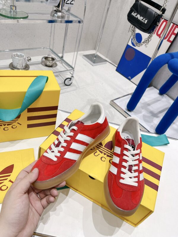 Gucci x Adidas Women's Gazelle Sneaker Red For Women GG