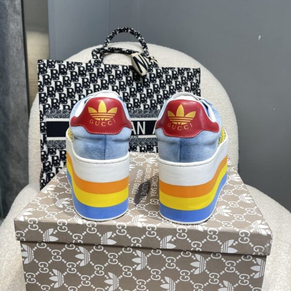 Gucci x Adidas Women's GG Gazelle Sneaker Blue For Women GG