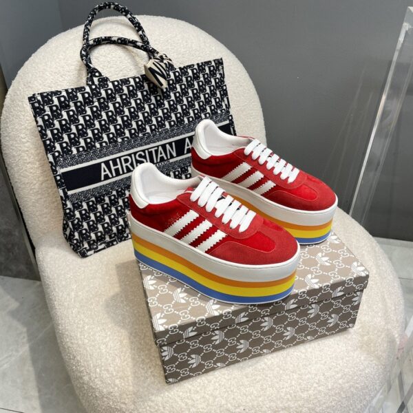 Gucci x Adidas Women's GG Gazelle Sneaker Red For Women GG