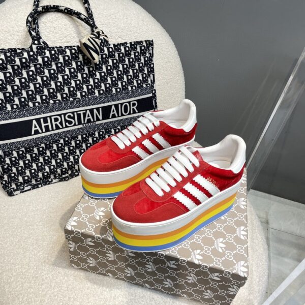 Gucci x Adidas Women's GG Gazelle Sneaker Red For Women GG