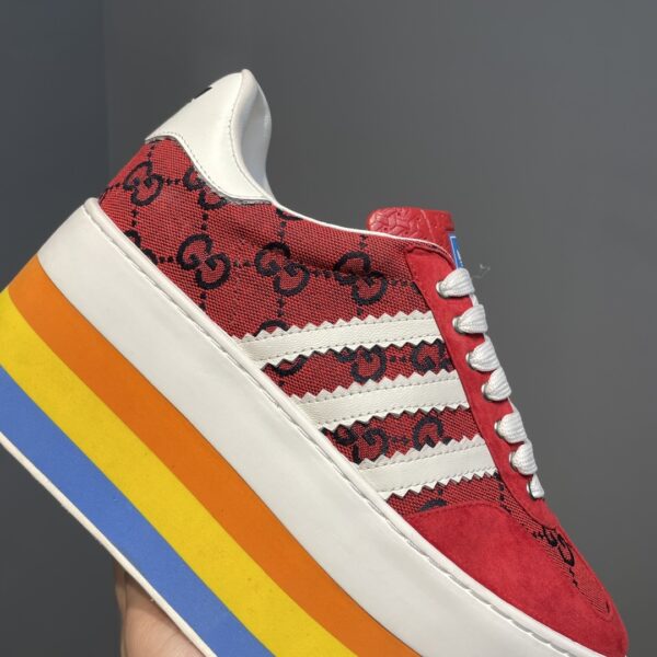 Gucci x Adidas Women's GG Gazelle Sneaker Red For Women GG