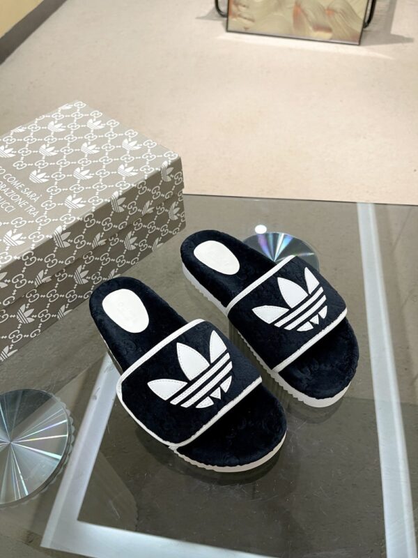 Gucci x Adidas Women's GG Platform Sandal Black For Women GG