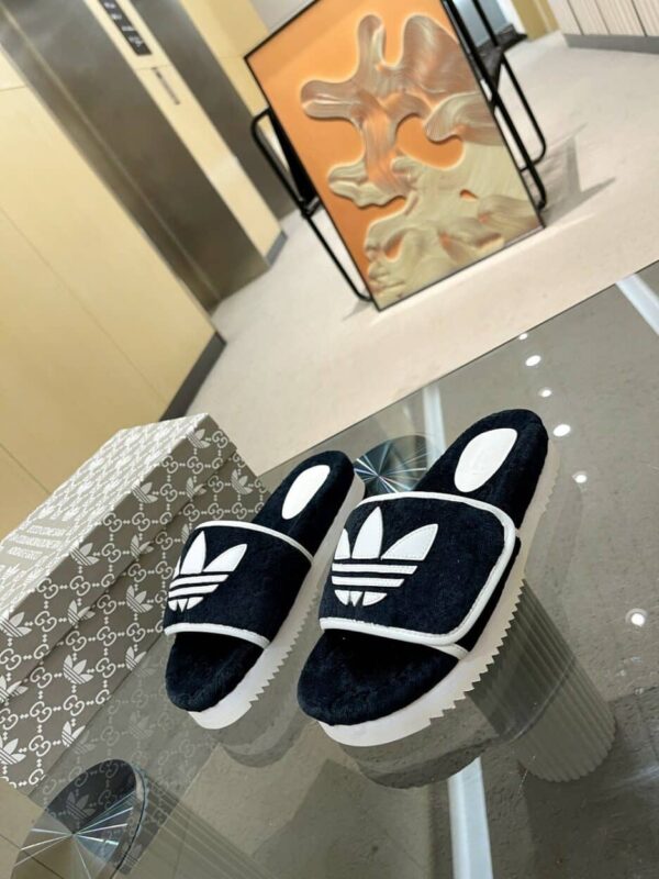 Gucci x Adidas Women's GG Platform Sandal Black For Women GG