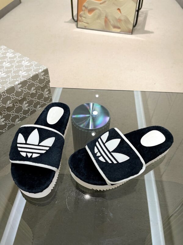 Gucci x Adidas Women's GG Platform Sandal Black For Women GG