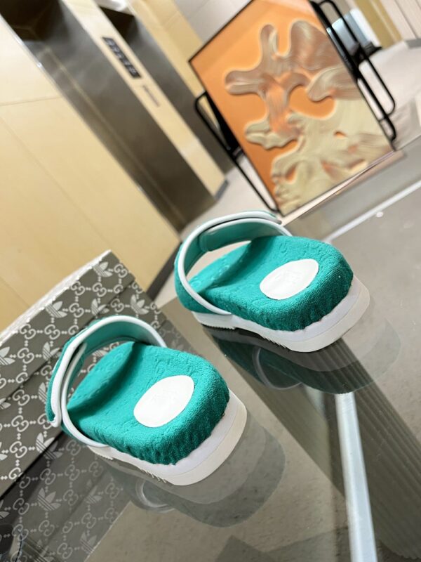 Gucci x Adidas Women's GG Platform Sandal Green For Women GG ‎702398 UU010 3171