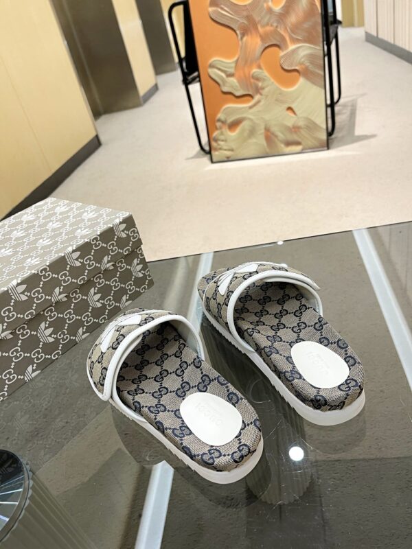 Gucci x Adidas Women's GG Platform Sandal Grey For Women GG