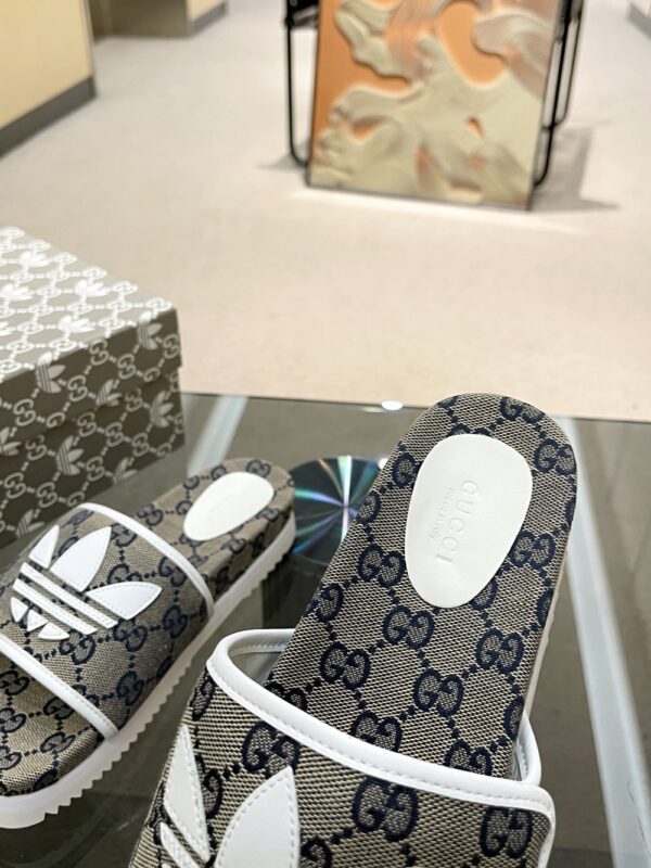 Gucci x Adidas Women's GG Platform Sandal Grey For Women GG