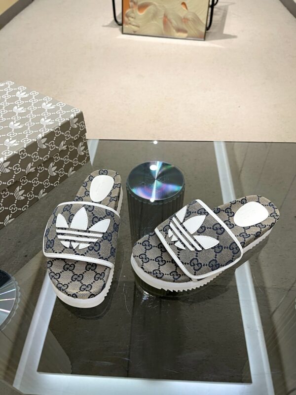 Gucci x Adidas Women's GG Platform Sandal Grey For Women GG