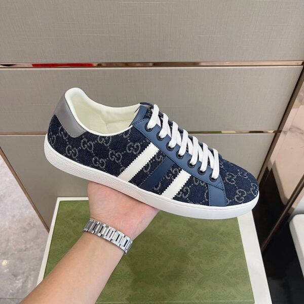 Gucci x Adidas Women's GG Sneakers Blue For Women 707861