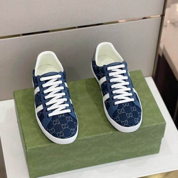 Gucci x Adidas Women's GG Sneakers Blue For Women 707861
