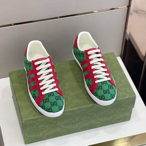 Gucci x Adidas Women's GG Sneakers Green Red For Women 707861