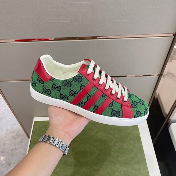 Gucci x Adidas Women's GG Sneakers Green Red For Women 707861