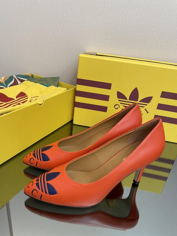 Gucci x Adidas Women's Trefoil Pump Orange For Women GG 702213 C9D00 7519