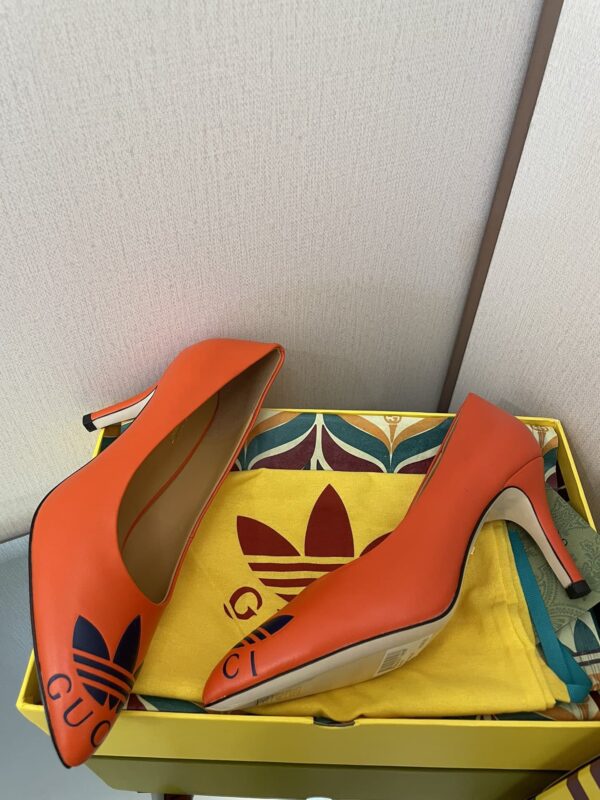 Gucci x Adidas Women's Trefoil Pump Orange For Women GG 702213 C9D00 7519