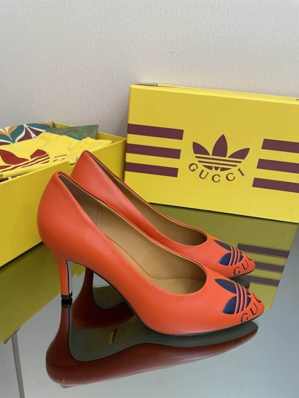 Gucci x Adidas Women's Trefoil Pump Orange For Women GG 702213 C9D00 7519