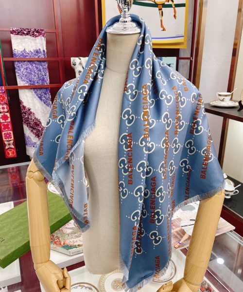Gucci x Balenciaga in Blue Square Scarf 90cm/35in 