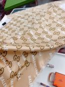 Gucci x Balenciaga in Light Brown Square Scarf 90cm/35in 