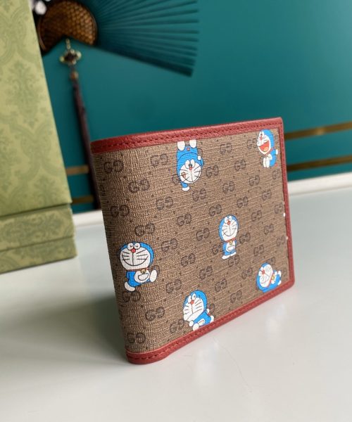 1:1 Replica Gucci x Doraemon Bi-Fold Wallet For Men, Men's Wallets 11cm/4.3in GG