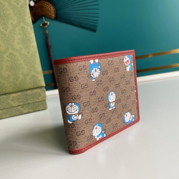 Gucci x Doraemon Bi-Fold Wallet For Men, Men's Wallets 11cm/4.3in GG