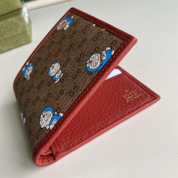 Gucci x Doraemon Bi-Fold Wallet For Men, Men's Wallets 11cm/4.3in GG