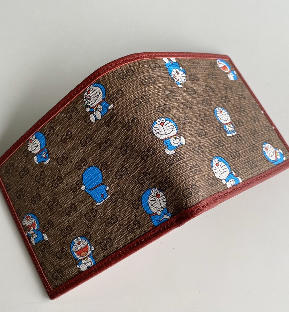 1:1 Replica Gucci x Doraemon Bi-Fold Wallet For Men, Men's Wallets 11cm/4.3in GG