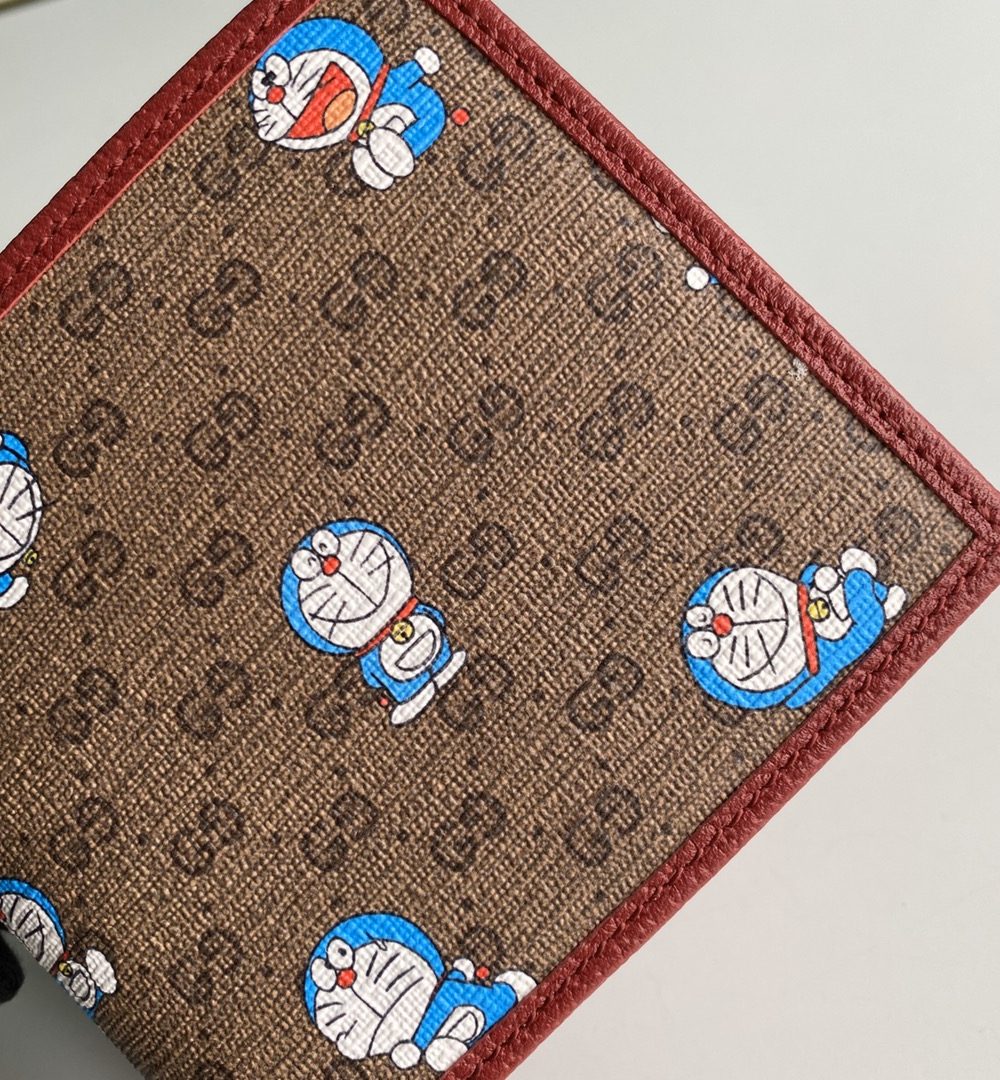 1:1 Replica Gucci x Doraemon Bi-Fold Wallet For Men, Men's Wallets 11cm/4.3in GG