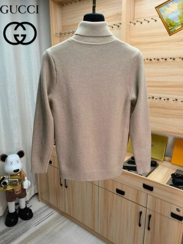Gucci x NY Yankees Logo Neck Jumper Sweater Beige For Men