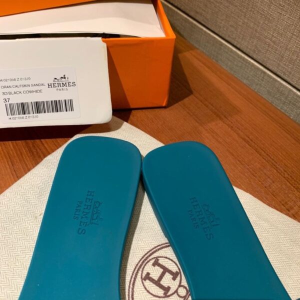 Hermes Aloha Sandal Teal For Women, Women's Shoes H201157Z