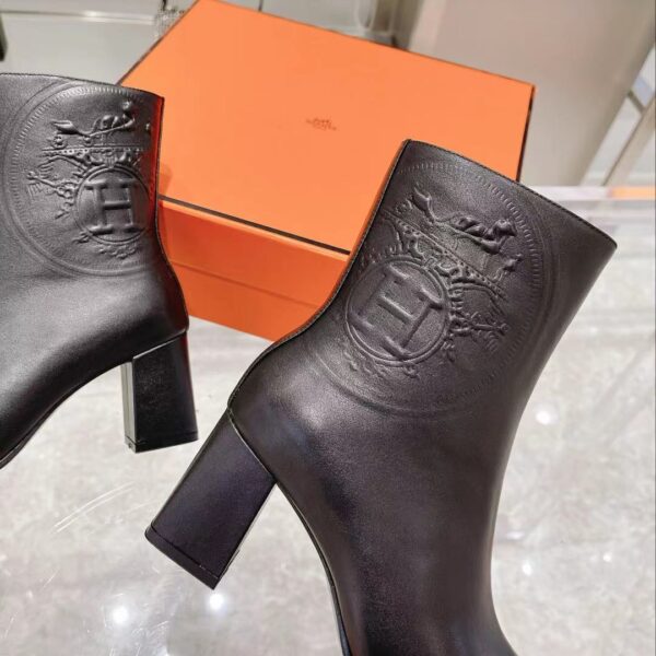 Hermes Ankle Boot Black For Women, Women's Shoes