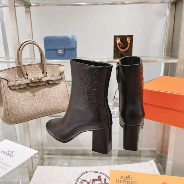 Hermes Ankle Boot Black For Women, Women's Shoes