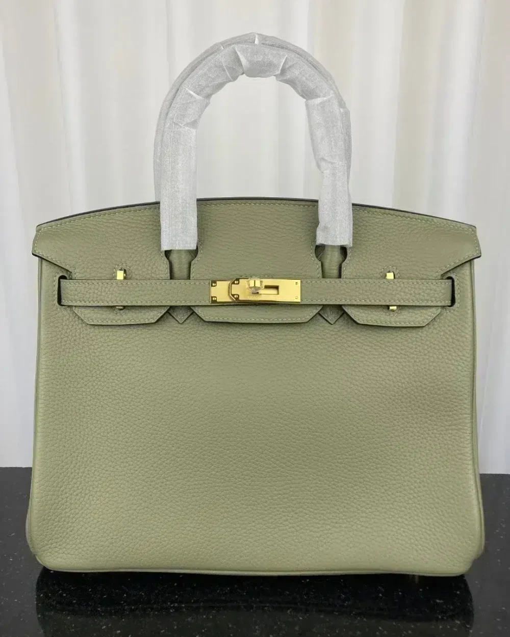 1:1 Replica Hermes Birkin Bag 30 Green Moss Toned Hardware Bag For Women, Women's Handbags, Shoulder Bags 11.8in/30cm