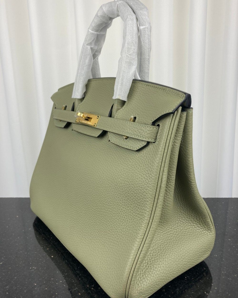 1:1 Replica Hermes Birkin Bag 30 Green Moss Toned Hardware Bag For Women, Women's Handbags, Shoulder Bags 11.8in/30cm