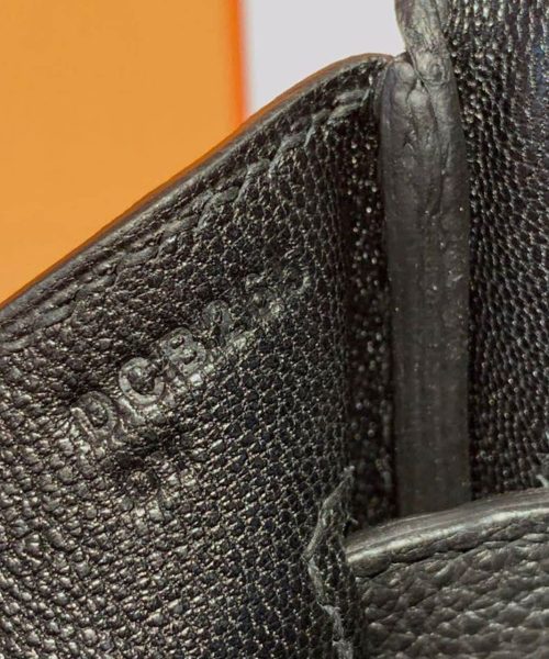 1:1 Replica Hermes Birkin Black For Women Gold Toned Hardware 9.8in/25cm