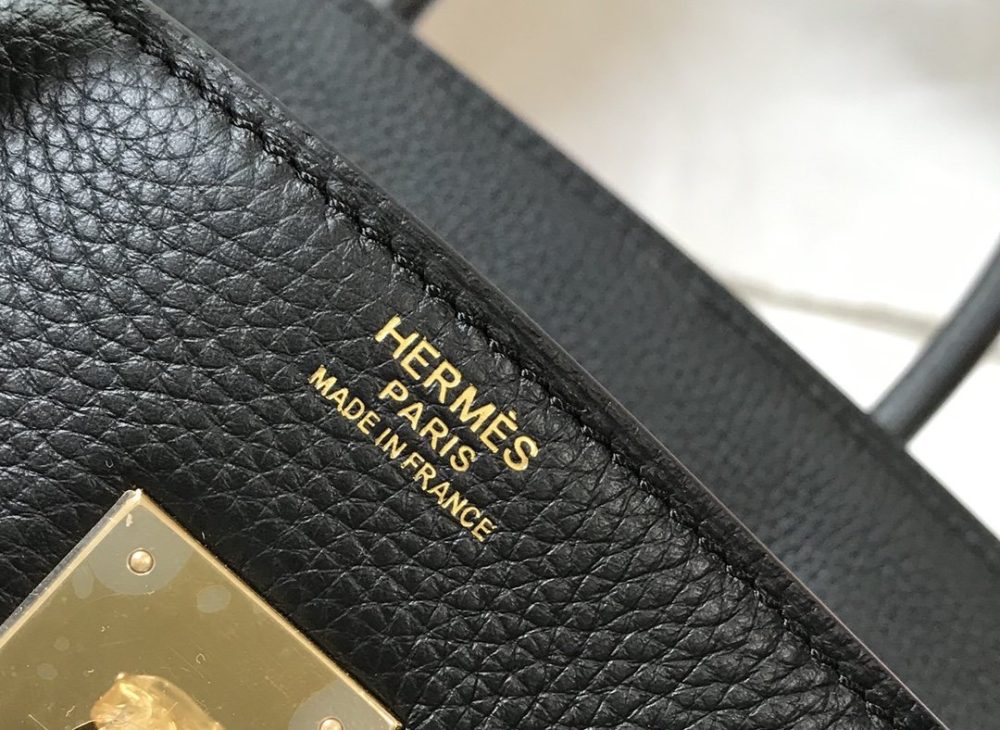 1:1 Replica Hermes Birkin Black Togo Gold Hardware Bag For Women, Women's Handbags, Shoulder Bags 30cm/12in - Image 8