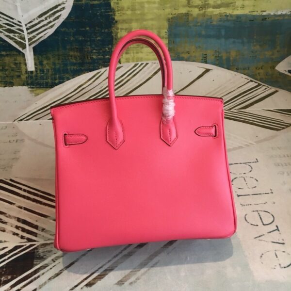 1:1 Replica Hermes Birkin Dark Pink For Women Gold Toned Hardware 9.8in/25cm