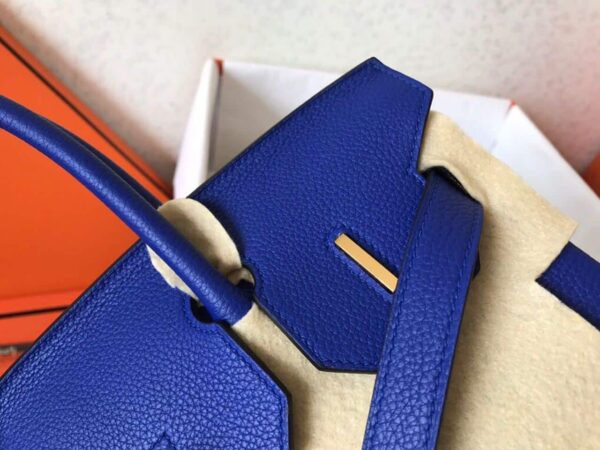 1:1 Replica Hermes Birkin Electric Blue 7T For Women Gold Toned Hardware 11.8in/30cm