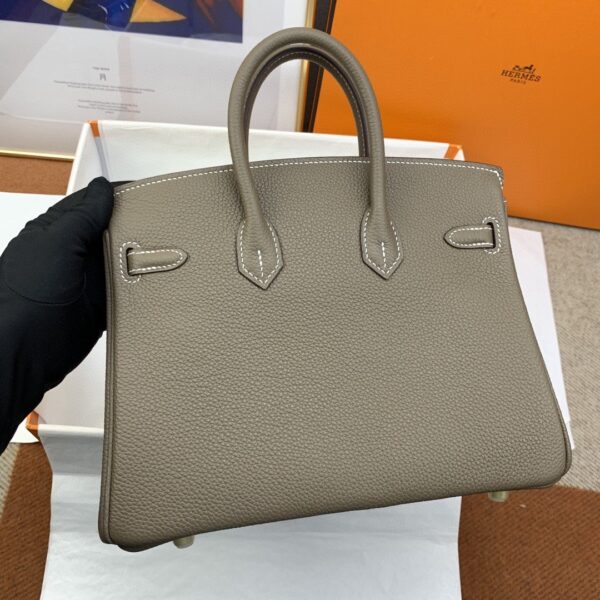 1:1 Replica Hermes Birkin Nata Swift Brown For Women Gold Toned Hardware 10in/25cm