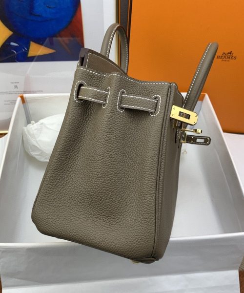 1:1 Replica Hermes Birkin Nata Swift Brown For Women Gold Toned Hardware 10in/25cm