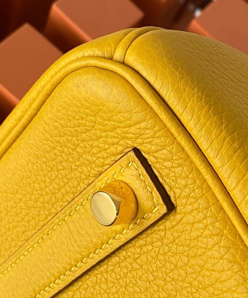 1:1 Replica Hermes Birkin Nata Swift Yellow For Women Gold Toned Hardware 10in/25cm