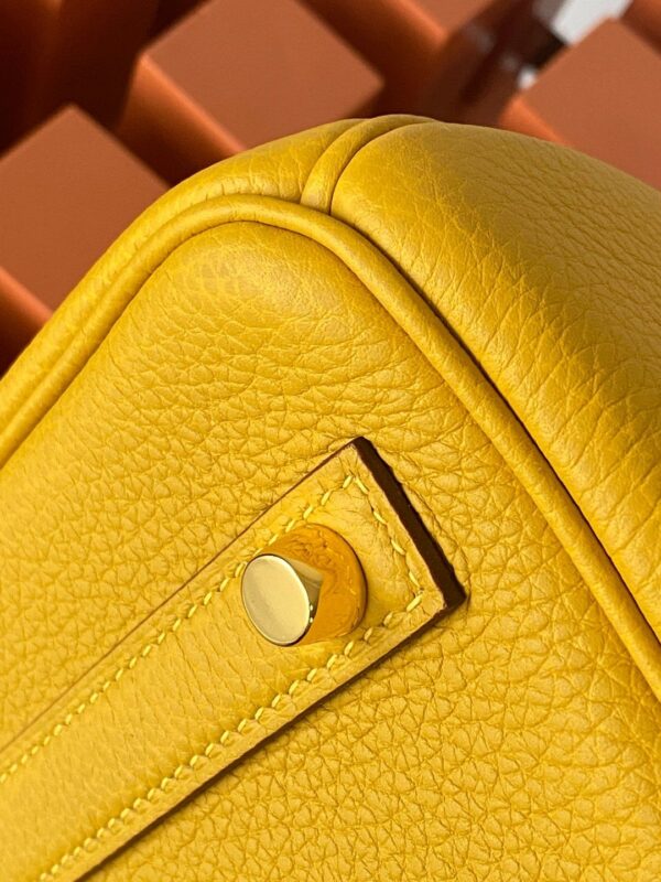 1:1 Replica Hermes Birkin Nata Swift Yellow For Women Gold Toned Hardware 10in/25cm